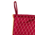 thumbnail image 3 of Northlight 20" Red and Gold Diamond Pattern Christmas Stocking, 3 of 4