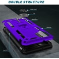 thumbnail image 3 of for Galaxy A42 5G Case with Screen Protector, Grade Shockproof Cover Pass 16ft Drop Test Protective Phone Case with  Kickstand Car Holder for Samsung Galaxy A42 5G Purple, 3 of 14