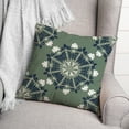 thumbnail image 3 of Creative Products Blue Medallions on Green 18x18 Indoor / Outdoor Pillow, 3 of 3