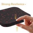 thumbnail image 3 of Raindrops 4Set Treadmill Mat Square Black Red Multi for Furniture Indoor Use General Users, 3 of 6