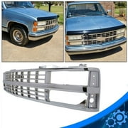 Kojem Front Grille for 1988-1993 Chevy K1500 C1500 Chrome Gill 88960431 GM1200228 Truck W/Dual Headlight Holes