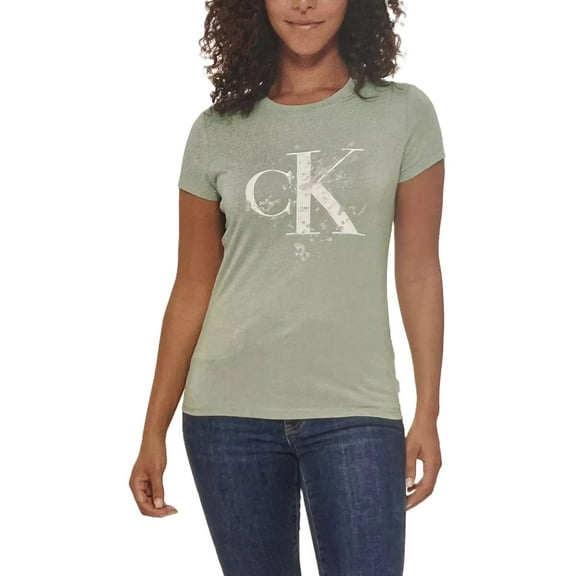 Calvin Klein Jeans Ladies' Logo Tee (Sage, S)