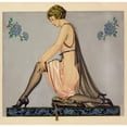 thumbnail image 2 of Coles Phillips 12x12 Black Ornate Wood Framed Double Matted Museum Art Print Titled: Holeproof Hosiery Company Ad Illustration (1922), 2 of 5