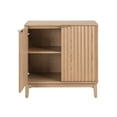 thumbnail image 6 of Homy Casa Entryway Storage Cabinet with 2 Shelves, Accent Organizer for Hallway & Foyer, Natural, 6 of 7
