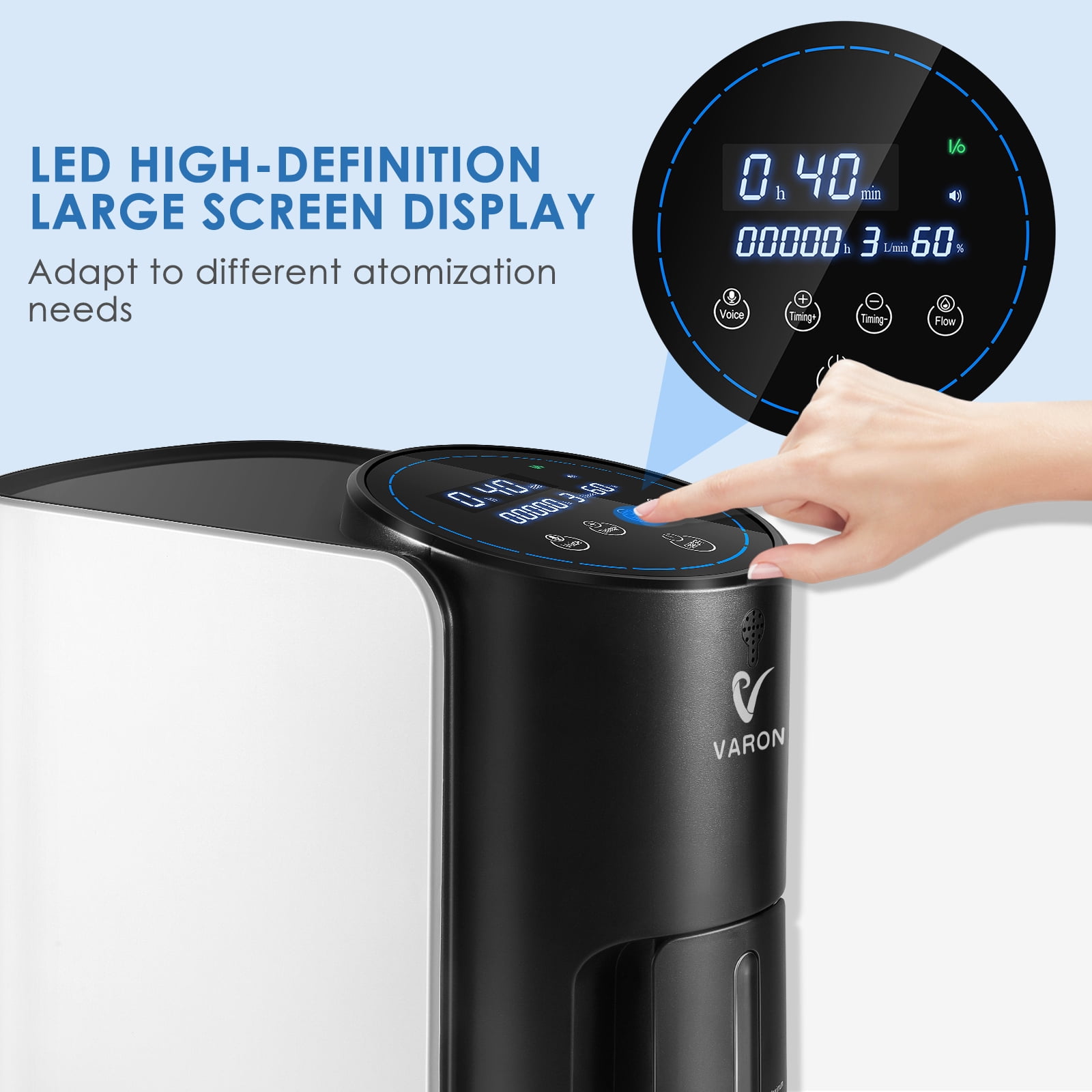 AKYDUCE 33-93%~ 1-7L O2 Tube Machine, Home Use ConcentraTor Rugged Desig-Quiet(All-Age Use) Y15