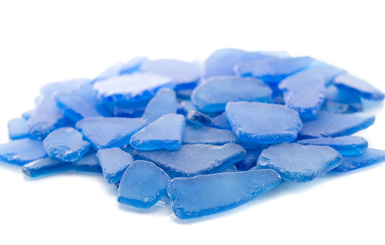 Dark Blue Sea Glass 11oz for Decoration Dark Blue Colored Sea Glass