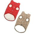 thumbnail image 1 of 2 chalecos cómodos para mascotas, abrigo de invierno grueso para perros, chaqueta para perros, abrigo Rojo marrón Yuyangstore Chaleco de cachorro, 1 of 8