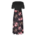 thumbnail image 4 of SMihono Robe Maxi Bohème d'Été pour Femmes Grande Taille Décontractée Col en V Sans Manches Bandage Rayé Imprimé Ample Robe Longue de Plage, 4 of 4