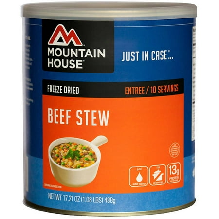 Mountain House Freeze Dried Beef Stew Can