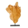 thumbnail image 3 of THY COLLECTIBLES Irregular Handcarved Root Wood Sculture, Wood Tabletop Abstract Standing Sculpture for Home Decor Natural Edge Tabletop Statue (Large), 3 of 6