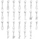 thumbnail image 1 of Dijes de letras del alfabeto de la A a la Z, colgantes de aleación de esmalte con iniciales, dijes de clip con letras, colgantes de letras mayúsculas con cierres de pinza de langosta, 1 of 9