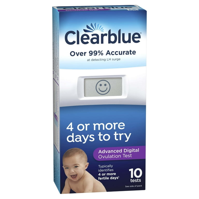 Extensamente aniversario Cumplir Clearblue Advanced Digital Ovulation Test, Predictor Kit with Digital  Results, 10 Tests - Walmart.com