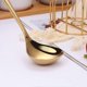 thumbnail image 3 of 2 Pieces Ladle Stainless Steel Gold Soup Spoons Small Ladle for Sauce Gravy Ladle for Gravy Boat Serving Spoons, 3 of 4