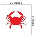 thumbnail image 4 of Animal Wall Decals for Care Taker Daycare - Deep Blue Sea Creature Crab DIY & Creativity Boy Girl Bedroom Wall Sticker - Size: 20 In x 18 In, 4 of 5