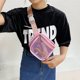 thumbnail image 2 of Riñonera transparente de PVC para mujer bolsa pequeña deportiva de viaje Likrtyny para el pecho y la cintura para teléfono, 2 of 9