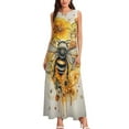 thumbnail image 2 of Bee And Flowers Dress Elegant Dresses Plus Sizes Dress Summer 2025 Women Long Dress Women Women's Dress, 2 of 6