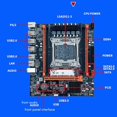 thumbnail image 3 of Placa Base X99 B85 LGA2011-3 4X DDR4 REG ECC RAM M.2 PCIE SATA3.0 Placa Base de Escritorio para E5 2650V3 2680V3 2620V3 CPU, 3 of 10