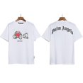 thumbnail image 1 of Versión correcta de PA camiseta de manga corta Palm Angel Decapitated Bear Angels Butterfly Print Teddy Bear Love Half SleeveOso en forma de corazón blanco burdeos, 1 of 5