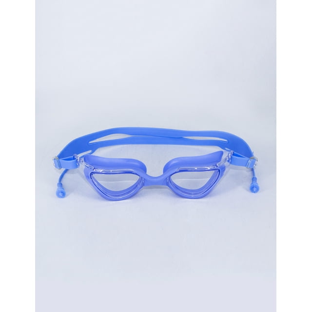 Goggles De Natación Ajustable Con Tapones Auditivo Integrado Azul