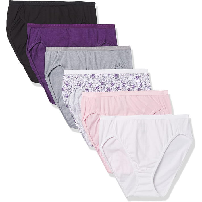 Hanes Ultimate Women's High-Waisted Panties, Moisture-Wicking Cotton ...