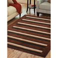 thumbnail image 1 of 8 x 10 ft. Contemporary Hand Knotted Loom Wool Area Rug, Brown & Beige, 1 of 1