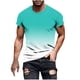 thumbnail image 2 of Tops para hombre, blusas y camisas de manga corta con cuello redondo para hombre, jersey informal de moda con estampado de cuello redondo para hombre, pantalones cortos deportivos para fitness, blusa, 2 of 5
