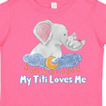 thumbnail image 4 of Inktastic My Titi Loves Me Cute Elephants Clouds Moon and Stars Boys or Girls Toddler T-Shirt, 4 of 5