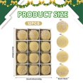 thumbnail image 3 of 12Pcs 3.15 Inch Khaki Velvet Christmas Ball Ornaments, Flocked Shatterproof Hanging Baubles for Holiday Tree Home Decor, 3 of 7