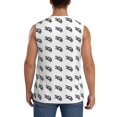 thumbnail image 4 of Haiem Men's SeTurtle27 Print Tank Tops Summer Sleeveless Cut Off Workout T-Shirts Fitness Vest Athletic Undershirts-Small, 4 of 8