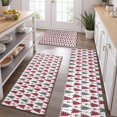thumbnail image 2 of Red and Gray Christmas Tree Pattern Kitchen Rugs Sets Of 3,Kitchen Runner Rugs Non Skid Washable,Decorative Kitchen Floor Mats for Kitchen,Sink,Laundry,17"x30"+ 17"x47" + 17"x59", 2 of 6