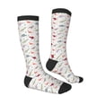 thumbnail image 4 of Lsque Cute Dinosaur Printed Crew Socks Men's Women's LightWeight Thin Casual Calf Socks ,Knee High Socks,Cotton Socks, 4 of 9