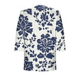 thumbnail image 7 of Purcolt Women's Hawaii Kimono Cardigans Lightweight Casual 3/4 Sleeve Loose Open Front Cardigans Summer Beach Cover up Tops, 7 of 7
