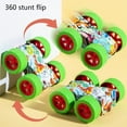 thumbnail image 6 of Twfbrm Doodle Pull Back Cars, 4 Wheels Double-Sided Flip Racing Cars, Friction Powered 360°Rotating Stunt Cars Shockproof Push and Go Toy Cars, Inertia Vehicles Toys for Age 1-6 Boys Girls Kids, 6 of 9