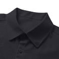thumbnail image 6 of Men's Button Down Shirt Short Sleeve Casual Shirt with Pocket for Beach Summer Holiday Vacation Black, 6 of 8
