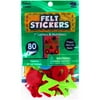 Felt Stickers -letters&numbers Bright 1"