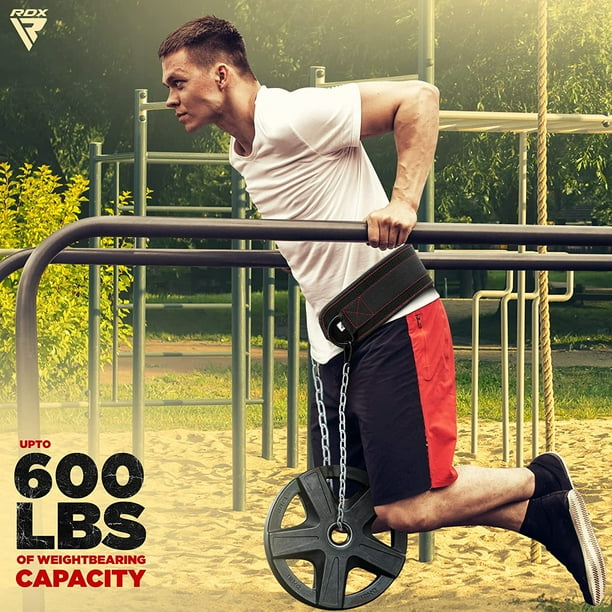 Rdx Dipping Belt For Weight Lifting With Adjustable Steel Chain Great For Chin Pull Ups Weighted Parallel Dips Platform Squats Calf Raises 6a a