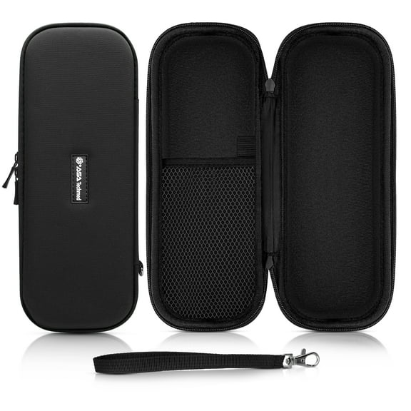 ASATechmed Stethoscope Case fits 3M Littmann Stethoscope - Includes Mesh Pocket for Accessories (Black)