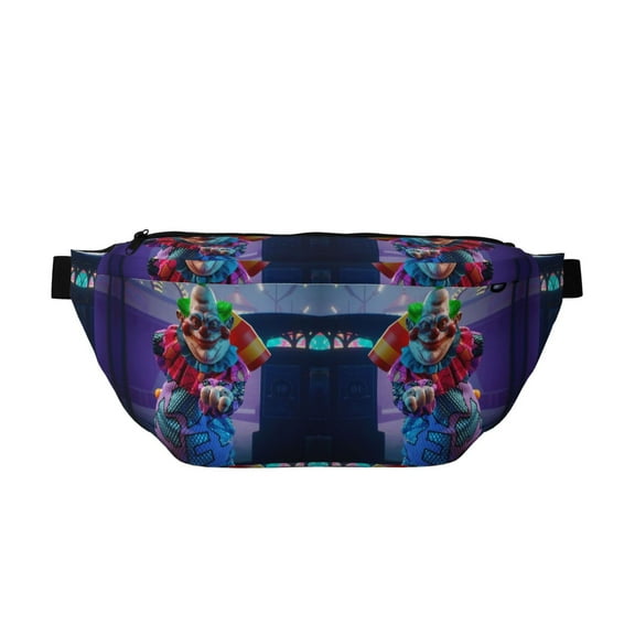 Killer Klowns From Oute Space Clown Crossbody Waist Bag Sport Fanny Pack Adjustable Belt Bag for Hiking Cycling Running
