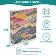thumbnail image 3 of FORMRS 3 Ring Binder with Pockets 1.5" D-Rings Clip Board 200 Sheets Capacity, Green Floral Wave, 3 of 8