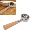 thumbnail image 1 of 58mm Bottomless Portafilter for Coffee Machine 3 Ears Stainless Steel Coffee Portafilter Solid Wood Handle, 1 of 7