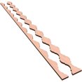 thumbnail image 6 of Ekena Millwork 47"H x 3/8"T Casablanca Adjustable Wood Decorative Slat Wall Panel Kit, Alder (contains 30 Slats + 1 Straight Edge Starter Slat), 6 of 16