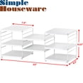 Simple Houseware 2PK Expendable Kitchen Counter Shel Organizer