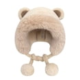 thumbnail image 1 of Gorro de invierno Fernando de Felpa Cálido con Orejeras Esquí Beige, 1 of 7