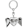 thumbnail image 1 of Organismo marino calamar, tentáculo animal Llavero de alas de ángel en forma de corazón, 1 of 3
