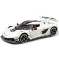 thumbnail image 1 of Coche de juguete EROCK Koenigsegg a escala 1:24 con sonido y luz, blanco, 1 of 6