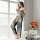 thumbnail image 5 of Balery Cool Cloud White Dragon Pantalones de pijama para mujer, pijamas ultraligeros, pantalones de estar por casa-3X-Large, 5 of 6