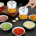 thumbnail image 4 of Garlic Machine Electric Garlic Grinder Vegetable Chopper Wireless Garlic Crusher Wireless Electric Garlic Machine Mini Food Garlic Vegetable Chopper Grinder Crusher Press For Meat, 4 of 8