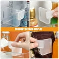 thumbnail image 6 of IDEANATEGRATE 100Pcs Refrigerator Side Door Clip Transparent 6.5x5x2.3in PP Mini Fridge Organizer, 6 of 7