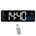thumbnail image 2 of Wanyng 16 Inch Large Wall Clocks Digital USB Powered Oversized Digital Alarm Clocks with Battery Backup Automatic Brightness with Remote Control for Living Room Bedroom Kitchen Office Decor, 2 of 11