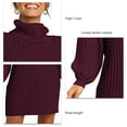 thumbnail image 4 of Vestido De Suéter Con Mangas Farol Largas, Vestidos De Suéter Para Mujer, Suéter Informal Para Dama Para La Oficina Para Ir De Compras ANGGREK Otros, 4 of 6